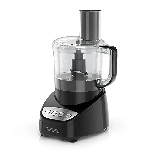 BLACK+DECKER 8-cup food processor with easy assembly for cabbage shredding