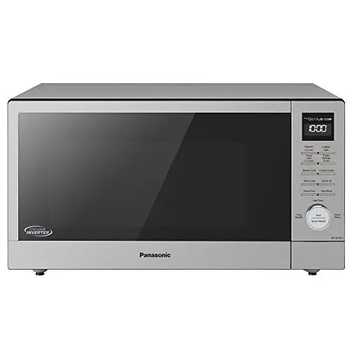 Panasonic stainless steel microwave with cyclonic inverter and genius sensor