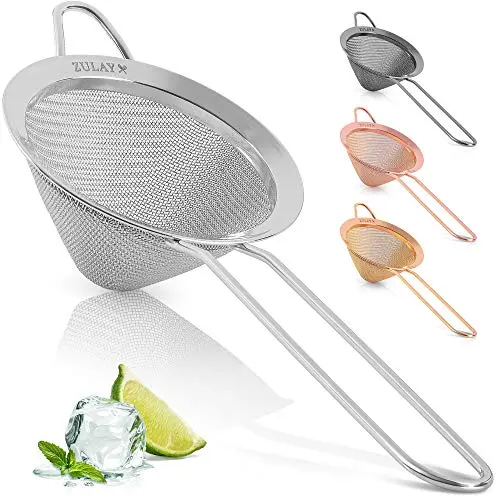 ZULAY KITCHEN stainless steel mesh strainer for juice and tea