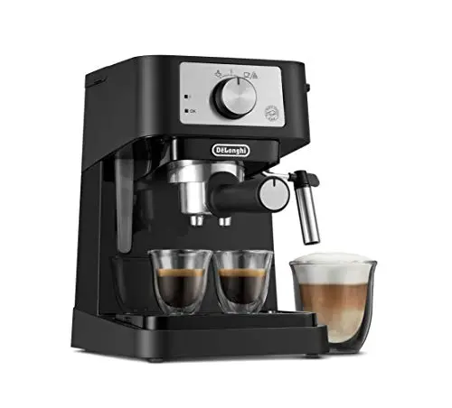 De'Longhi Stilosa black and stainless steel espresso machine
