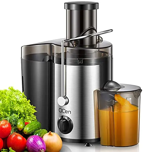 QCen centrifugal juicer with wide feed chute