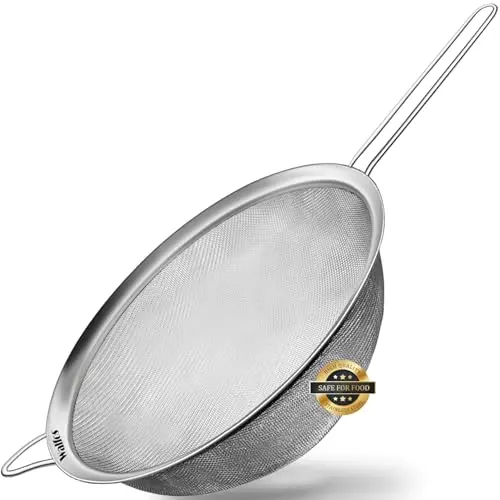 Walfos 9.35-inch large fine mesh strainer