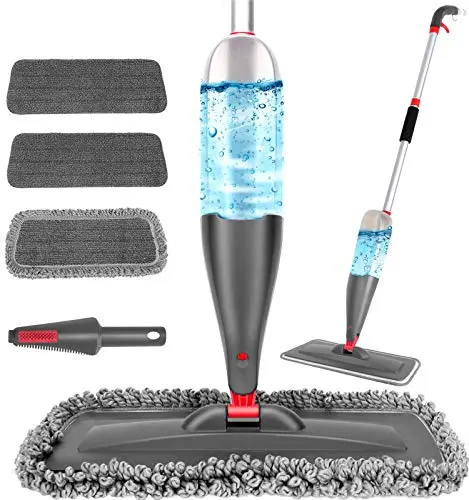 CLDREAM gray spray mop with large water bottle