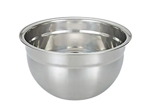vitasunhow stainless steel 5QT mixing bowl with rolled rim