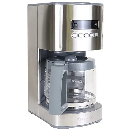 Kenmore 12-cup drip coffee maker in silver