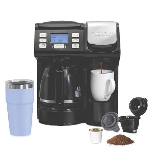 Hamilton Beach FlexBrew coffee maker with single-serve and carafe options