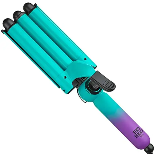 Bed Head Wave Affair jumbo 3 barrel hair waver in multi-color with heat protectant glove
