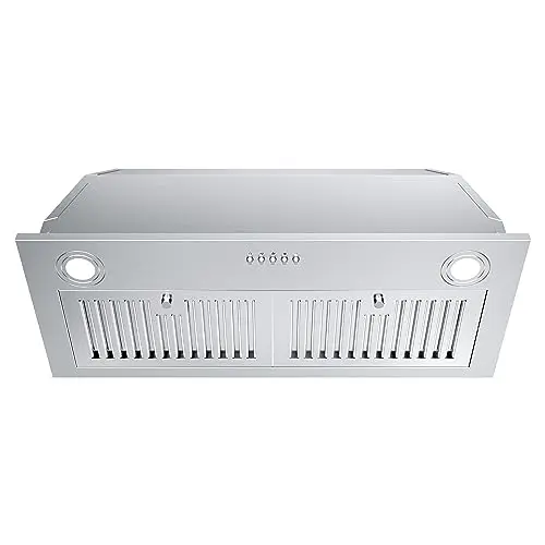 FIREGAS stainless steel range hood insert with powerful motor