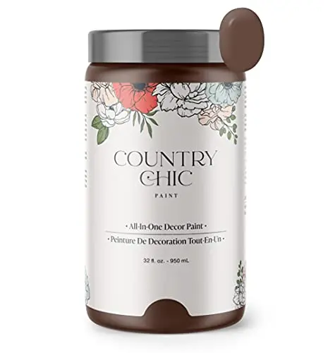Country Chic All-in-One Chalk Paint in Leather Bound chocolate brown color