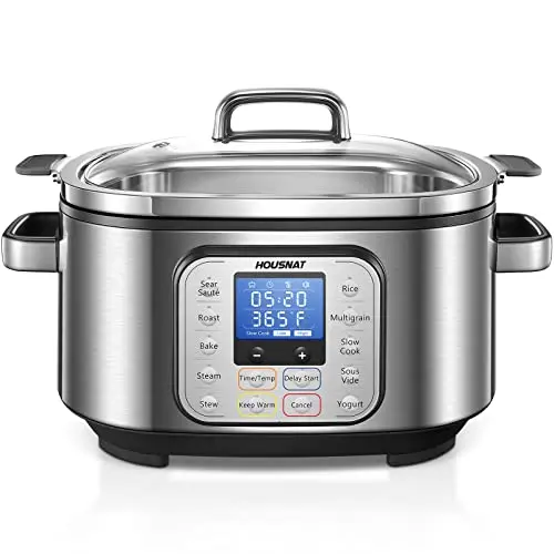 HOUSNAT 10-in-1 programmable slow cooker for bone broth