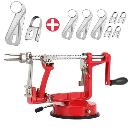 ACOTUM apple peeler with suction base and extra blades