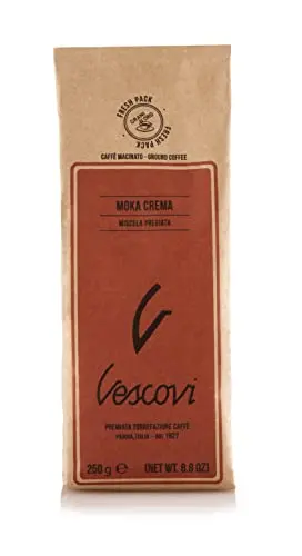 V Vescovi Moka Crema ground espresso coffee package