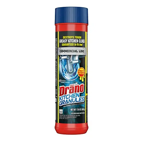 Drano Kitchen Granules Drain Clog Remover for kitchen sink grease clogs