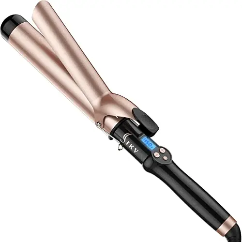 IKV 1.5 inch extra long barrel curling iron with ceramic coating