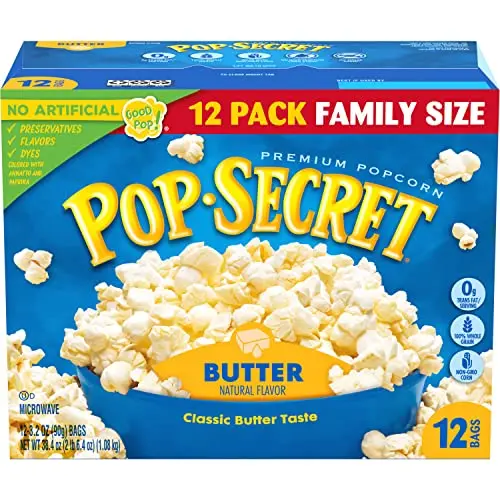 Pop Secret butter microwave popcorn bags