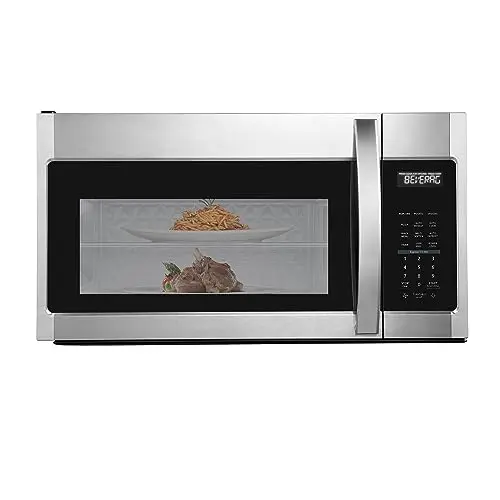 Black+Decker over-the-range microwave with one-touch controls and LED lighting