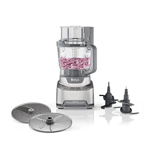 Ninja Professional XL Food Processor efficiently slicing vegetables