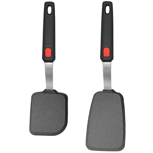 BodiCal 2-pack silicone spatula turner with reinforced handles