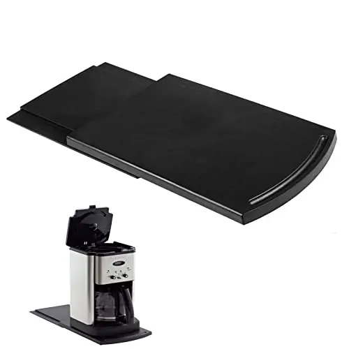 HauSun plastic sliding tray mat for coffee makers and small appliances