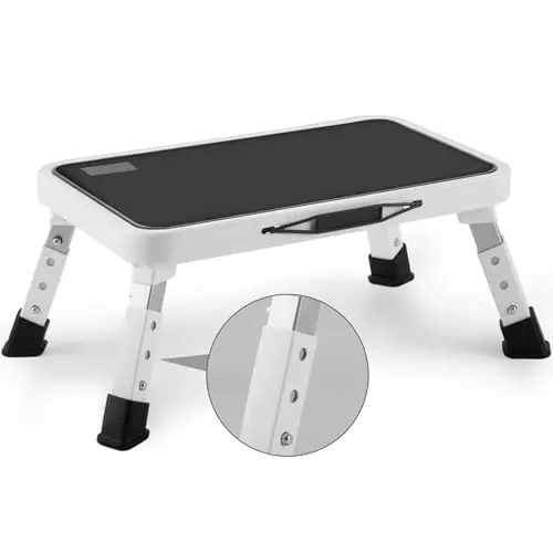 Jocauto adjustable height step stool in multiple positions