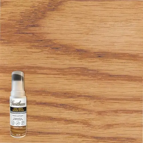 Varathane Less Mess wood stain with built-in applicator for precise application
