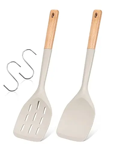 Badiano silicone spatulas with wooden handles