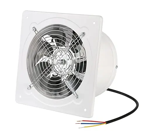 Nalle 8 inch through wall exhaust fan for kitchen ventilation