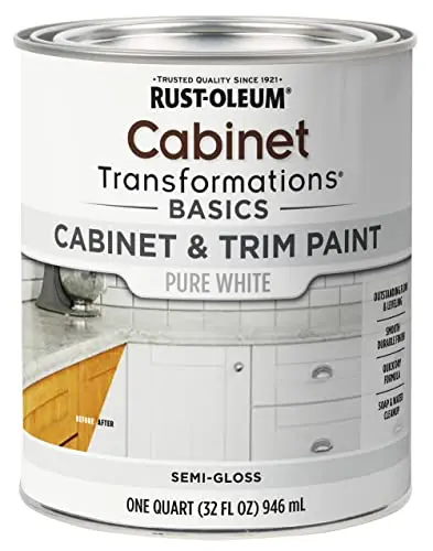 Rust-Oleum Transformations Basics cabinet paint in Pure White