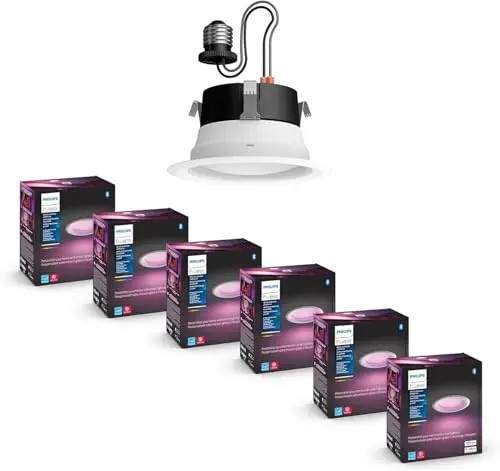 Philips Hue smart 4-inch color-changing LED downlights