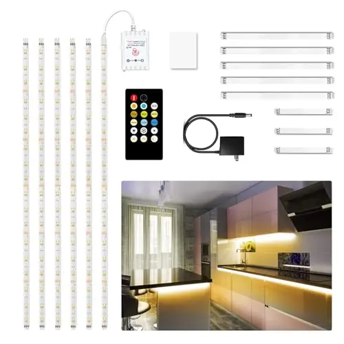 DAYBETTER under cabinet LED strip lights with remote control