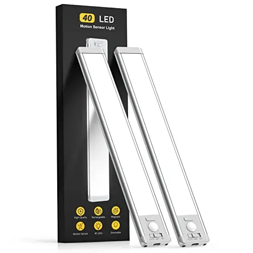 MCGOR magnetic motion sensor under cabinet light in kitchen