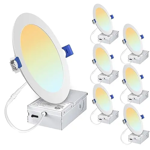 LemonBest 6-inch ultra-thin LED recessed ceiling light