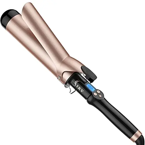 IKV 2-inch extra long barrel curling iron for loose waves on long hair