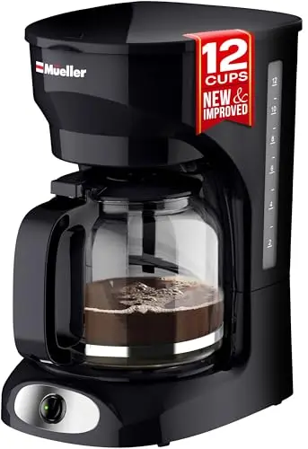 Mueller drip coffee maker with borosilicate glass carafe