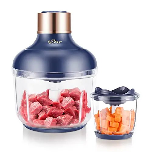 Bear Food Processor with dual glass bowls