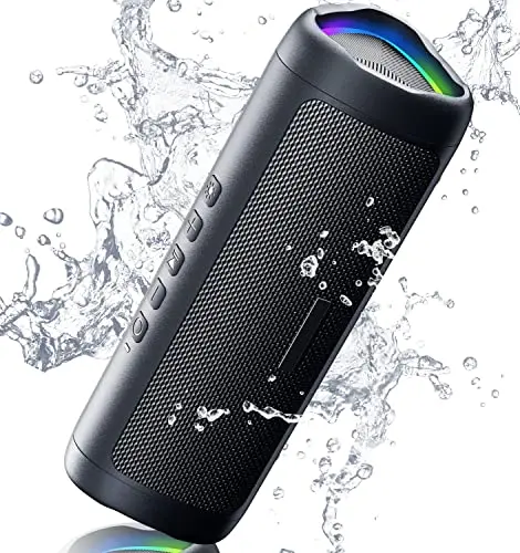 BolaButty Bluetooth speaker with glossy black finish and multi-color lights