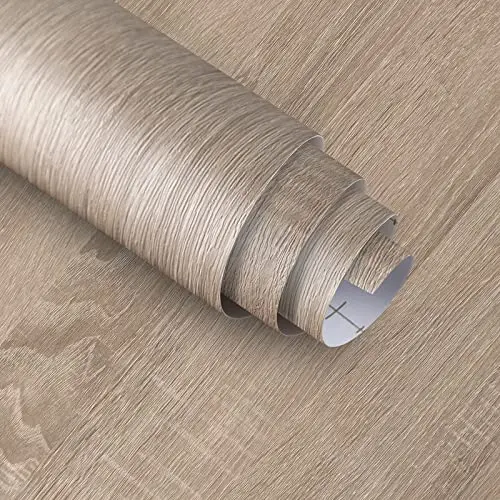 Light brown wood grain contact paper for cabinets and countertops