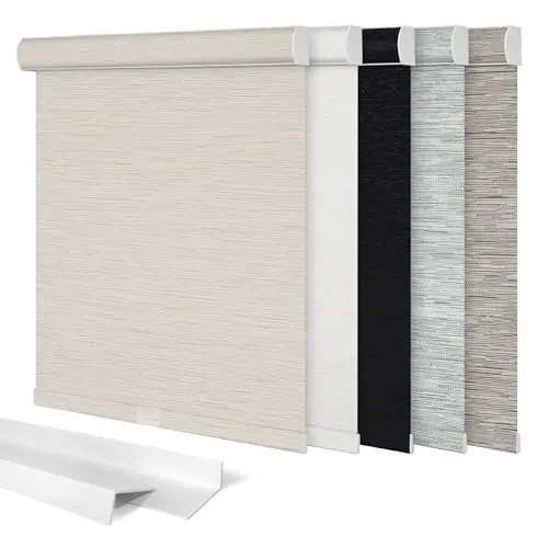 Sulugood blackout roller shade with cassette valance in a kitchen