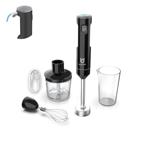 UTALENT cordless immersion blender for pesto on the go
