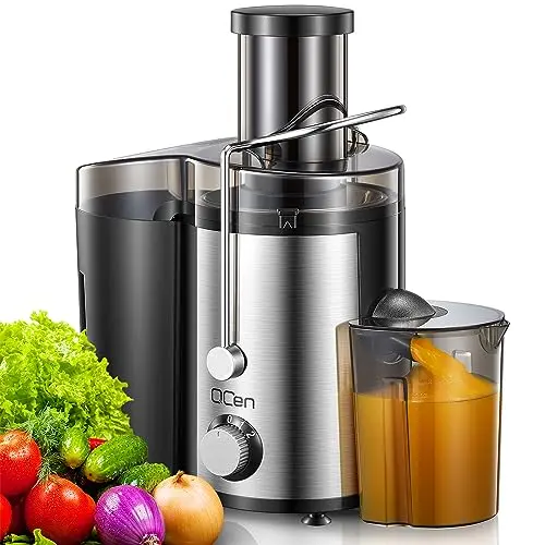 Qcen centrifugal juicer with stainless steel finish