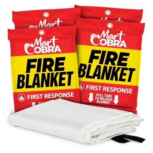 Mart Cobra white fire blanket with CE and SGS certifications