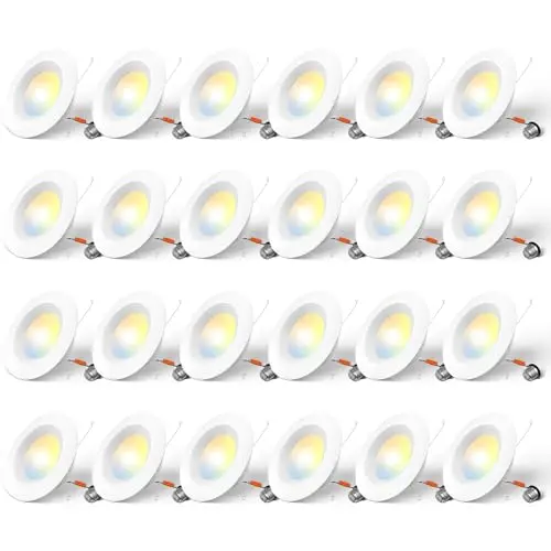 Amico retrofit LED can lights with selectable color temperatures