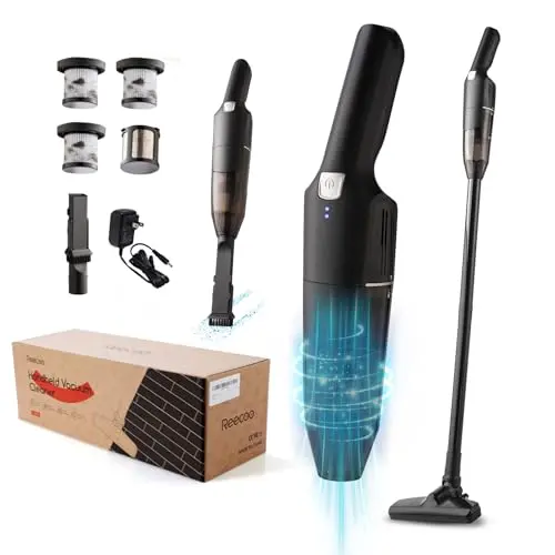 REECOO cordless stick and handheld vacuum cleaner