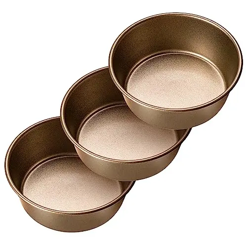 Yomvzake gold non-stick mini pie pans and muffin tins
