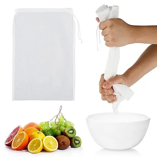 WLLHYF nylon nut milk bags for straining juice and coffee