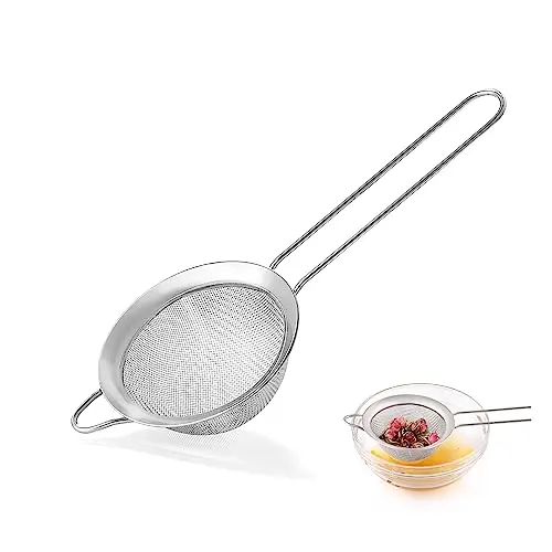 COKUMA small fine mesh strainer with ergonomic handle