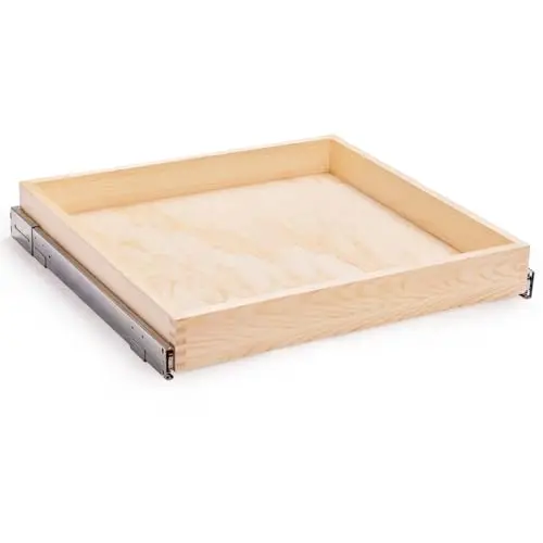 Mulush wooden pull out drawer with soft close mechanism
