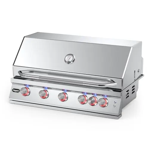 Hygrill premium built-in grill with LED lights and infrared burner