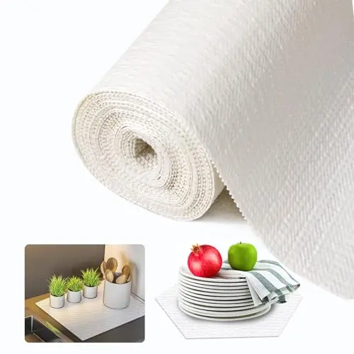 Beautysaid white kitchen cabinet liner product image