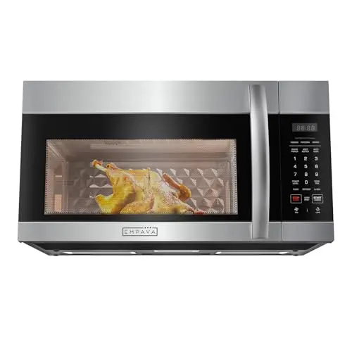 Empava over-the-range microwave with screen touch control in stainless steel